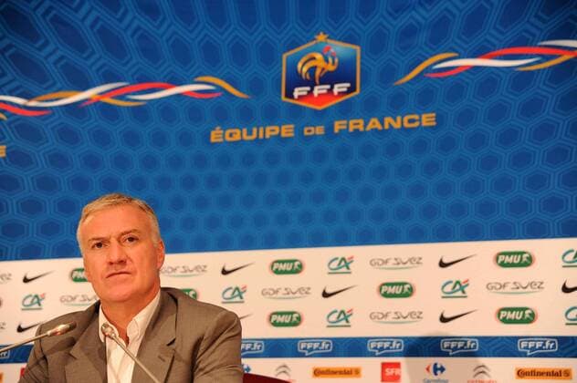 Trainer Didier Deschamps (Frankreich) - FFF Pressekonferenz - 27 02 2014 NLeGouic FEP Panoramic 