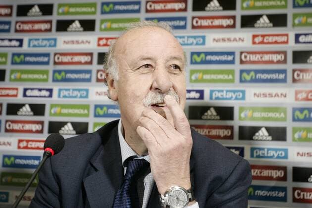 Vicente del Bosque at press conference. xRUBENxDExPEDROx 