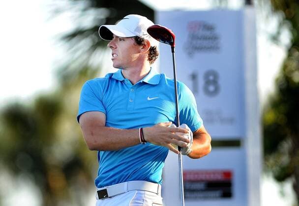 March 2, 2014 - Palm Beach Gardens, FL, USA - Rory McIlroy follows the flight of his tee shot on the 18th hole during the Honda Classic at Palm Beach Gardens, Fla., on Sunday, March 2, 2014. Honda Classic - ZUMAm67