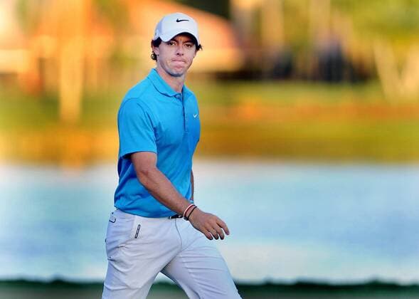 March 2, 2014 - Palm Beach Gardens, FL, USA - Rory McIlroy walks back to the 18th tee for a four-way playoff during the Honda Classic at Palm Beach Gardens, Fla., on Sunday, March 2, 2014. Honda Classic - ZUMAm67