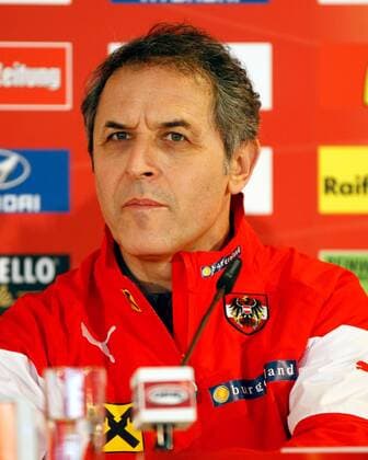 FUSSBALL - Vorberichte, PK KLAGENFURT,AUSTRIA,03.MAR.14 - FUSSBALL - ÖFB Länderspiel, Österreich, Freundschaftsspiel, Vorberichte, Pressekonferenz Nationalteam AUT. Bild zeigt Teamchef Marcel Koller (AUT). 