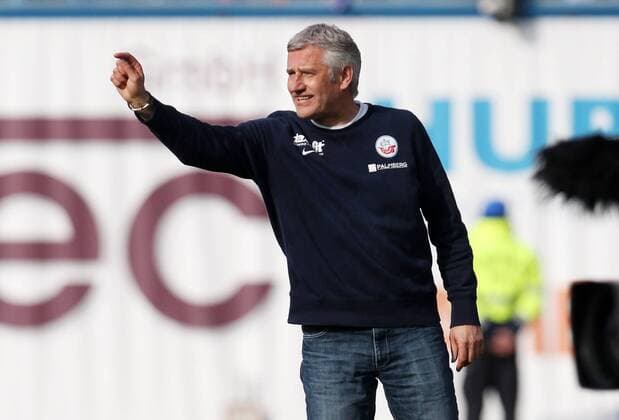 Rostock, 01.03.2014, DKB Arena, Fussball, 3.Liga, 27. Spieltag. , FC Hansa Rostock vs. Chemnitzer FC 1:2 (1:1) , Im Bild: Trainer Andreas Bergmann, Hansa Rostock. ,