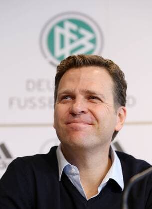 Teammanager Oliver Bierhoff (DFB) . Pressekonferenz DFB im Mercedes-Benz-Museum Stuttgart . Fussball-Länderspiel 2014 Deutschland-Chile in Stuttgart . Stuttgart, GER, 03.03.2014 .