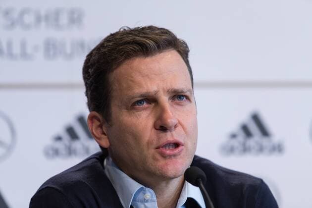 Oliver Bierhoff (Teammanagaer der deutschen Fussballnationalmannschaft), Portrait DFB Pressekonferenz mit Joachim Loew und Oliver Bierhoff, Nationalmannschaft, Fussball, 03.03.2014, EP_ANS