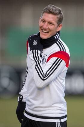 Bastian Schweinsteiger, Emotionen, Freisteller Training vor dem Spiel gegen Chile, Nationalmannschaft, Fussball, 03.03.2014, EP_ANS