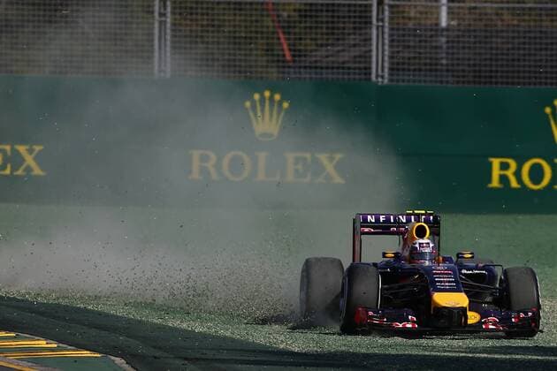 Motorsports: FIA Formula One World Championship 2014, Grand Prix of Australia, 3 Daniel Ricciardo (AUS, Infiniti Red Bull Racing), xHOCHxZWEIx