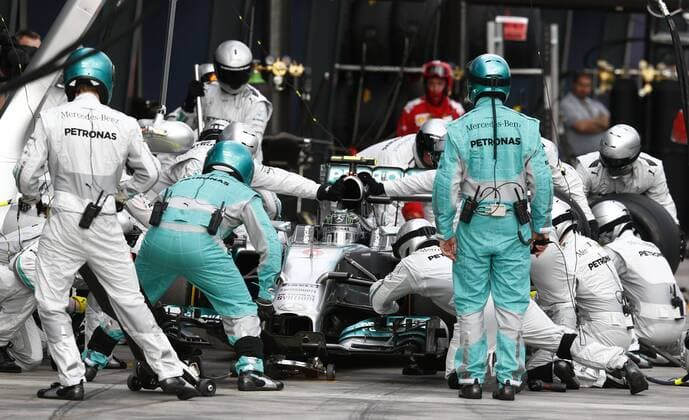Motorsports: FIA Formula One World Championship 2014, Grand Prix of Australia, 6 Nico Rosberg (GER, Mercedes AMG Petronas F1 Team), xHOCHxZWEIx