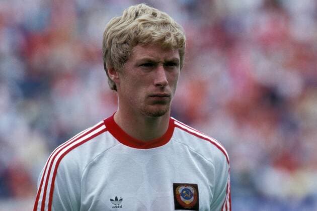 Fußball, EM Finale 1988 in München, Niederlande - Sowjetunion 2:0 Alexej Michailitschenko (UdSSR)