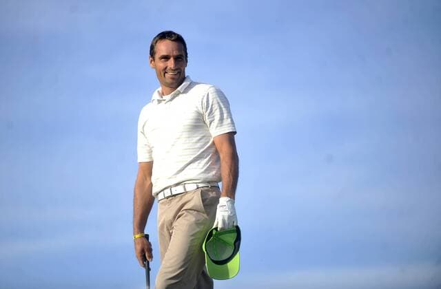Former Czech decathlon athlete Roman Sebrle is seen at Park Golf Club Hradec Kralove, Czech Republic on March 20, 2014. (CTKxPhoto JosefxVostarek) CTKPhotoP201403200708501  JVO 007