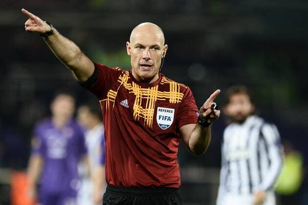 Mg Firenze 20 03 2014 - Europa League Fiorentina ACF AC Florenz - Juventus Turin foto MatteoxGribaudi Image Sport Pictured: Howard Webb 