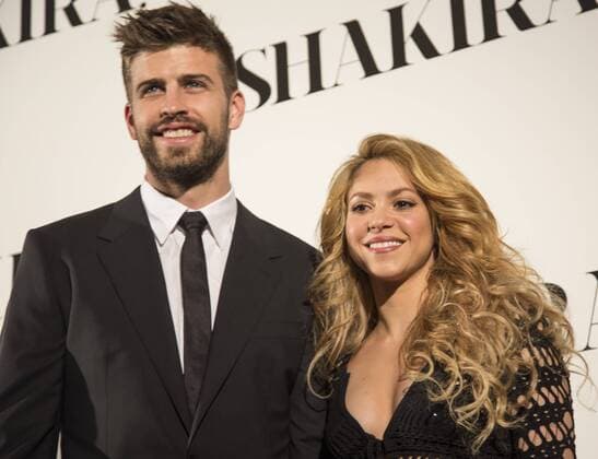Singer Shakira presents in Barcelona, along with her boyfriend, FC Barcelona player Gerard Pique, the new album - Shakira on the Barcelona hotel Vela. 