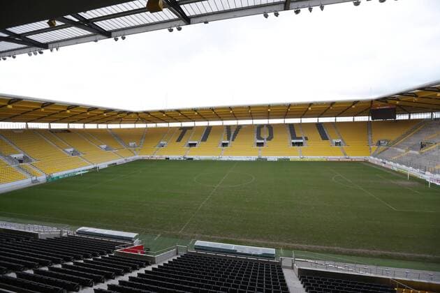 Fußball, Stadiongeschichte Alemannia Aachen Aachen , DEUTSCHLAND , 14.01.2014 Tivoli - Fußballstadion im Sportpark Soers in Aachen , in dem die Torlinientechnik der Firma GoalControl installiert ist