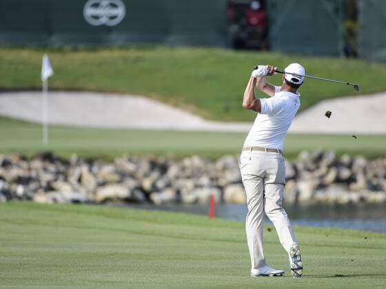 March 22, 2014 - Orlando, FL, U.S: Adam Scott watches his 2nd shot from the 18th fairway during third round golf action of the Arnold Palmer Invitational presented by Mastercard held at Arnold Palmer s Bay Hill Club & Lodge in Orlando, FL PGA Golf Herren 2014: Arnold Palmer Invitational MAR 22 - ZUMAcg2