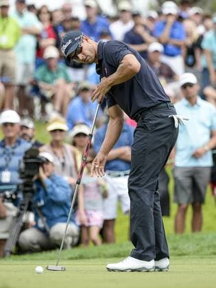March 23, 2014 - Orlando, FL, U.S: Adam Scott watches his putt on the 2nd green during final round golf action of the Arnold Palmer Invitational presented by Mastercard held at Arnold Palmer s Bay Hill Club & Lodge in Orlando, FL PGA Golf Herren 2014: Arnold Palmer Invitational MAR 23 - ZUMAcg2