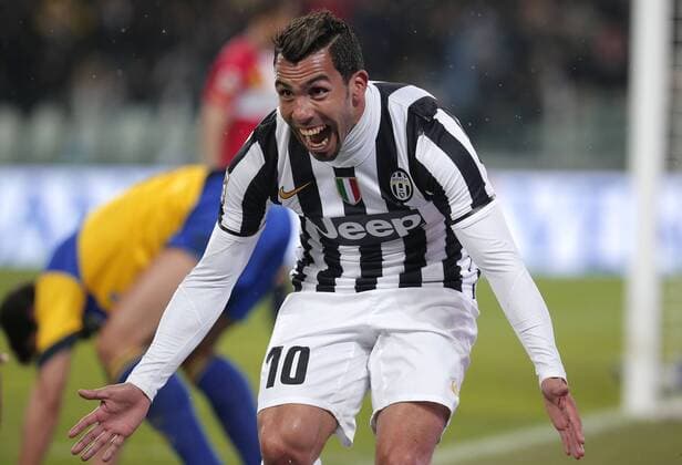 Carlos Tevez Juventus, Goal Celebration Serie A, Juventus Turin - FC Parma MarcoxBertorello