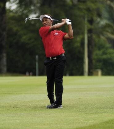 29 March 2014 Kuala Lumpur, Malaysia. Inaugural EurAsia Cup in Kuala Lumpur was a completed remarkable fight by Asia on their last day 10-10. Here is Thongchai Jaidee from Thailand, Captain of Asian EurAsia Cup. Fatin Rosli HBL Network