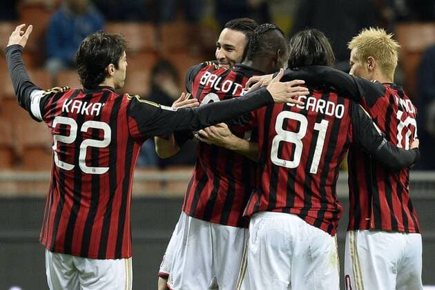 Serie A AC Milan - Chievo Verona - esultanza gol Mario Balotelli 