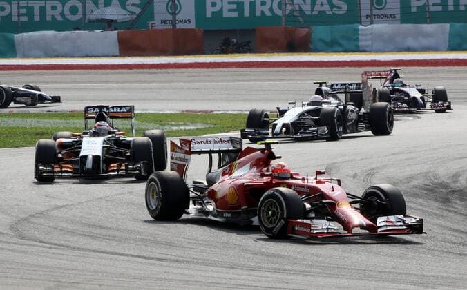 Kimi Raikkonen, Scuderia Ferrari, Nico Hülkenberg, Sahara Force India F1, formula 1 GP, Malaysia in Kuala Lumpur Sepang 30.03.2014 Photo:mspb Thomas Melzer Kimi Raikkonen, Nico Hülkenberg, formula 1 GP, Malaysia,