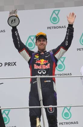 Sebastian Vettel; Red Bull Racing, Podium, Malaysia in Kuala Lumpur Sepang 30.03.2014 Photo:mspb Thomas Melzer Sebastian Vettel; formula 1 GP, Malaysia,