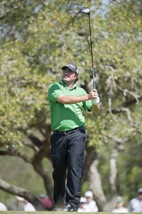 March 30, 2014 - San Antonio, Texas, United States of America - March 30, 2014: Steven Bowditch tees off during Final Round action at the Valero Texas Open at TPC San Antonio AT&T Oaks Course. San Antonio, Texas. PGA Golf Herren 2013: Valero Texas Open MAR 30 - ZUMAc04