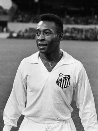 TSV 1860 München - FC Santos 28.6.1967. Pele (FC Santos). HM