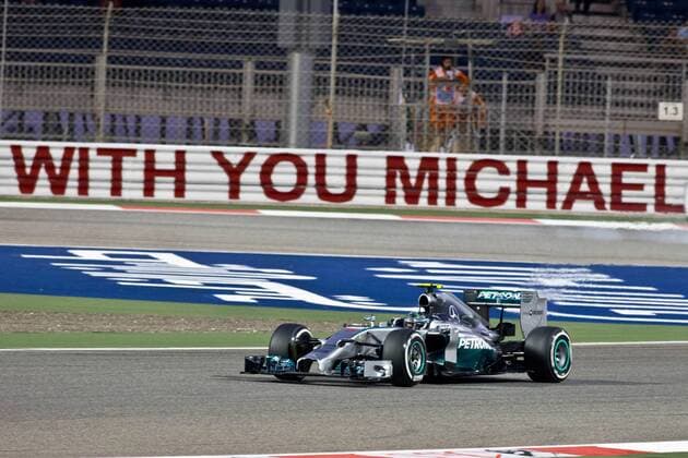 FORMEL 1 - GP von Bahrain SAKHIR,BAHRAIN,05.APR.14 - MOTORSPORT, FORMEL 1 - Grand Prix von Bahrain, Bahrain International Circuit, Training und Qualifying. Bild zeigt Nico Rosberg (GER Mercedes GP). 