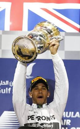 Motorsports: FIA Formula One World Championship 2014, Grand Prix of Bahrain, 44 Lewis Hamilton (GBR, Mercedes AMG Petronas F1 Team), xHOCHxZWEIx