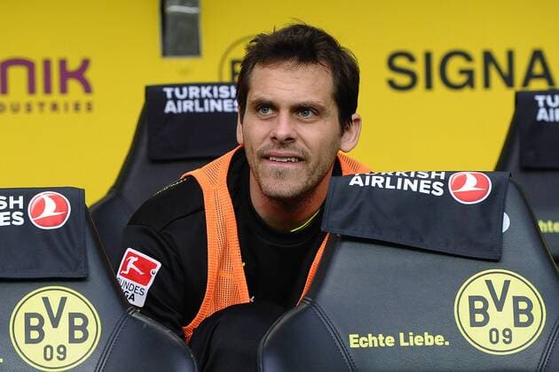 Fußball 1. Bundesliga 29. Spieltag Borussia Dortmund - VfL Wolfsburg am 05.04.2014 im Signal Iduna Park in Dortmund Manuel Friedrich ( Dortmund ) auf der Ersatzbank