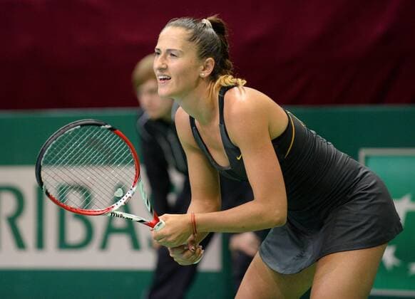 Katowice, Polen - BNP Paribas Katowice Open 2014, WTA: Alexandra Cadantu  20140407_KAR02