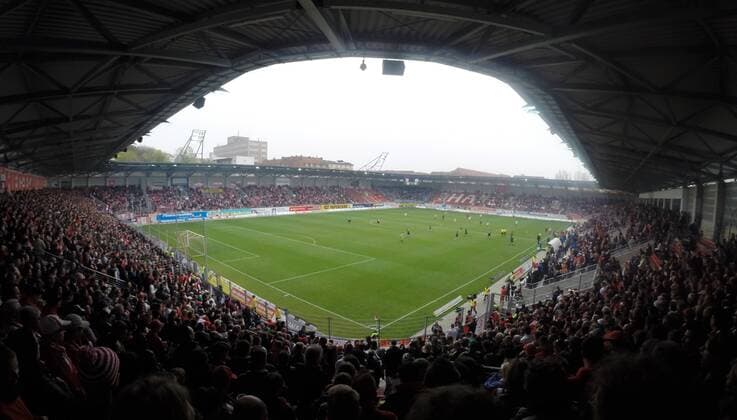 Halle Saale Erdgas Sportpark Fußball 3. Bundesliga Männer - Hallescher FC HFC - 1. - HFC Stadion Übersicht