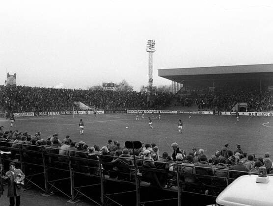 Gerorg Melches Stadion in Essen. Aufn. 11.76 HM