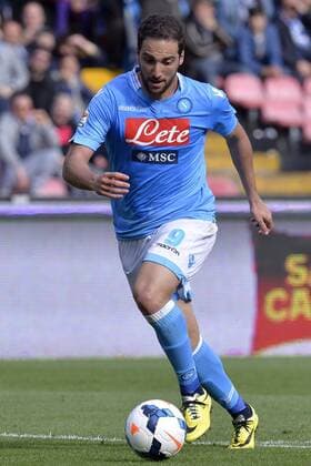 Gonzalo Higuain Napoli Napoli 13-04-2014 Stadio San Paolo - Football Calcio 2013 2014 Serie A, SSC Napoli - Lazio Roma, andreaxstaccioli