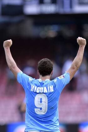 Gonzalo Higuain Napoli Napoli 13-04-2014 Stadio San Paolo - Football Calcio 2013 2014 Serie A, SSC Napoli - Lazio Roma, andreaxstaccioli