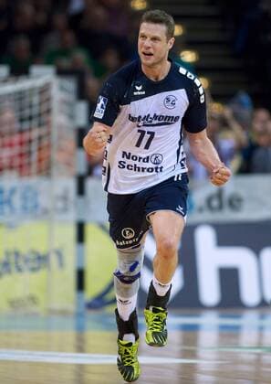 Handball DKB Bundesliga 13.04.2014 DHB Pokal Final Four Finale Fuechse Berlin geg SG Flensburg Handewitt 22:21 Michael KNUDSEN FlensB 77