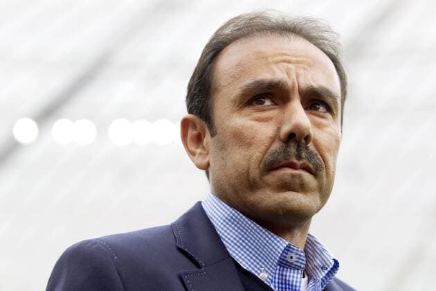 Trainer Jos LUHUKAY (B) Fussball 1. Bundesliga, 30. Spieltag, Bayer Leverkusen (LEV) - Hertha BSC Berlin (B) 2:1, am 13.04.2014 in Leverkusen Deutschland.