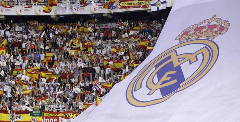Fans of Real Madrid. In this picture, supporters in the stadium. xMIGUELxANGELxPOLOx 