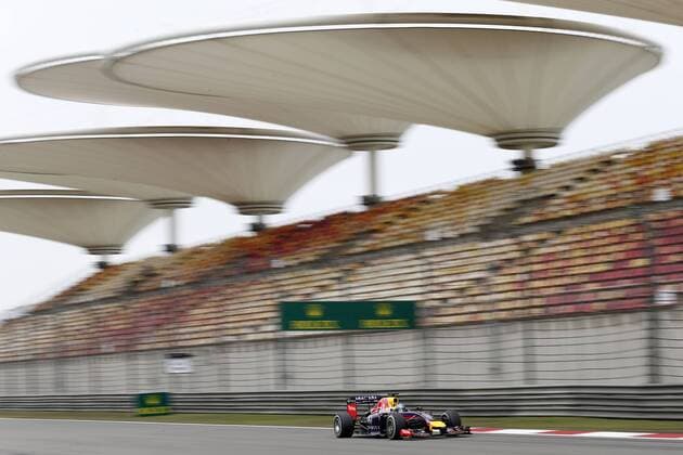 Motorsports: FIA Formula One World Championship 2014, Grand Prix of China, 1 Sebastian Vettel (GER, Infiniti Red Bull Racing), xHOCHxZWEIx