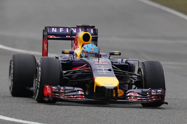 Motorsports: FIA Formula One World Championship 2014, Grand Prix of China, 1 Sebastian Vettel (GER, Infiniti Red Bull Racing), xHOCHxZWEIx