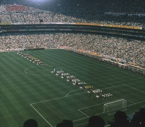 Fussball-Weltmeisterschaft 1970 Eröffnungsfeier im Stadion Azteca in Mexico City. 31.05.1970. HM