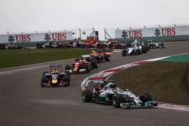 20.04.2014- Race, Start of the race Chinese Grand Prix, Shanghai 17-20 April 2014 