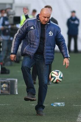 April 20, 2014. Russia, Moscow region, Khimki stadium. Russian football Premier League 2013 14. Dynamo s head coach Stanislav Cherchesov during round 26 tournament match between FC Dynamo (Moscow) and FK Krasnodar (Krasnodar) DmitryxGolubovich 