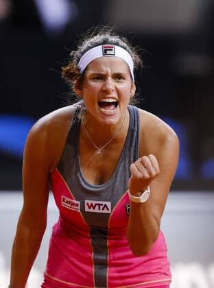 Julia GÖRGES, GER, Turnier WTA Tennis Damen Damen Tennis Grand Prix Porsche in Stuttgart , 23.04.2014