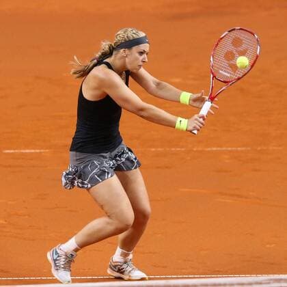 Sabine Lisicki (GER) im Spiel gegen Ana Ivanovic (SRB) Sabine Lisicki (GER) Porsche Tennis Grand Prix, 2014, Stuttgart