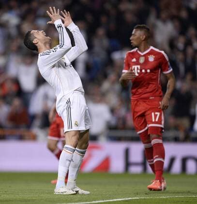 Semifinals first leg of Champions League match between Real Madrid and Bayern Munich. In this picture, Cristiano Ronaldo. xJUANxAGUADOx 