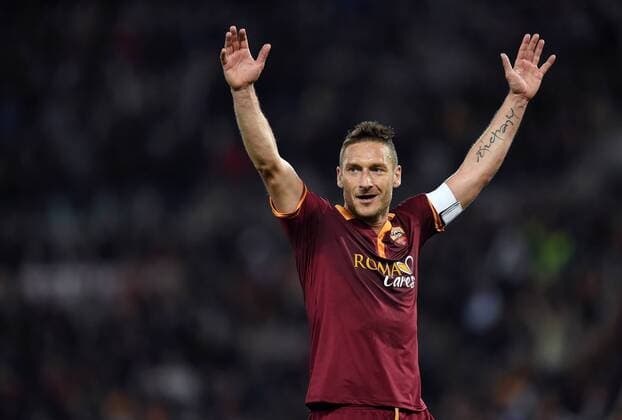 FUSSBALL INTERNATIONAL SERIE A 35. Spieltag SAISON 2013 2014 AS Rom - AC Mailand 25.04.2014 JUBEL Francesco Totti (AS Rom) 