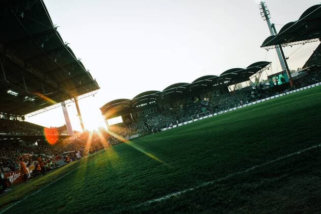 FUSSBALL - BL, Rapid vs RBS WIEN,AUSTRIA,26.APR.14 - FUSSBALL - tipp3 Bundesliga powered by T-Mobile, SK Rapid Wien. Bild zeigt das Hanappi Stadion. 