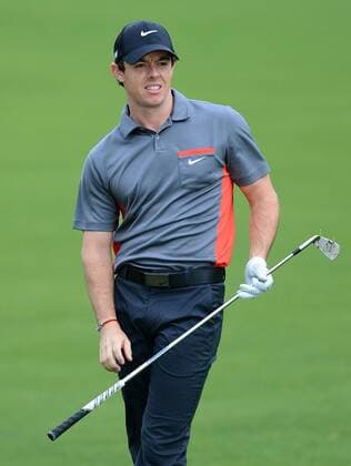 April 30, 2014 - Charlotte, NC, USA - Rory McIlroy watches his ball land on the 16th green during the Wells Fargo Championship Pro-Am at Quail Hollow Club in Charlotte, N.C., Wednesday, April 30, 2014. Wells Fargo Championship Pro-Am - ZUMAm67