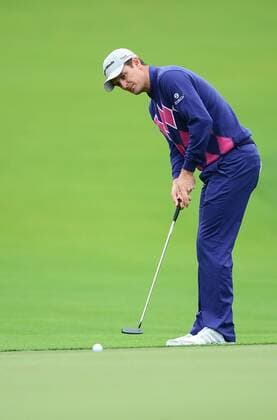 May 2, 2014 - Charlotte, NC, USA - Justin Rose putts on the 16th green during the second day of competition at the Wells Fargo Championship at the Quail Hollow Club in Charlotte, N.C., Friday, May 2, 2014. Wells Fargo Championship - ZUMAm67