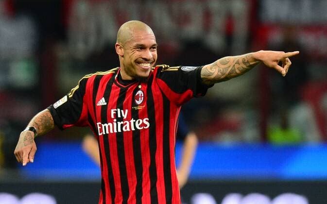 IPP20140504 Football - soccer: Serie A, AC Mailand - Inter Mailand, nigel de jong xHOCHxZWEIx xItalyxPhotoxPressx 