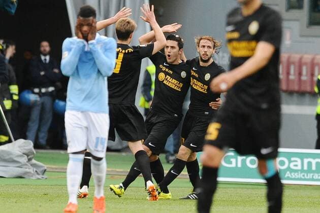 Marquinho Verona. Goal celebration. Serie A Lazio Rom - Hellas Verona AntoniettaxBaldassarre